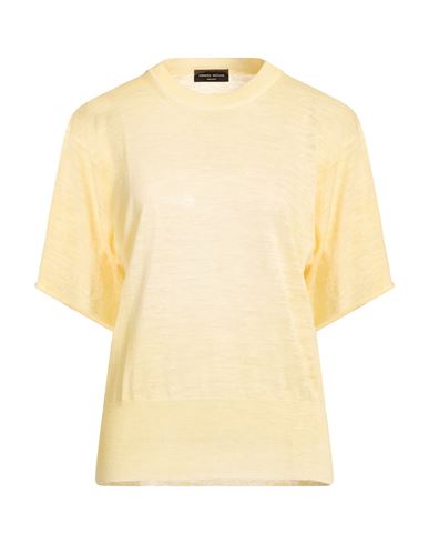 Woman Sweater Yellow Size M Linen, Polyester