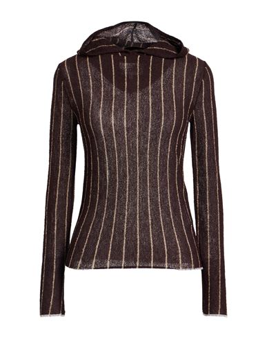 Woman Sweater Dark brown Size S Wool, Acrylic, Polyamide