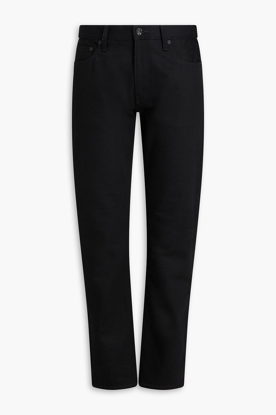 Slim-fit printed denim jeans - Black - 33