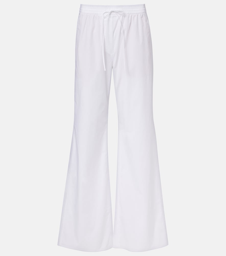 Poplin Power II cotton poplin wide-leg pants