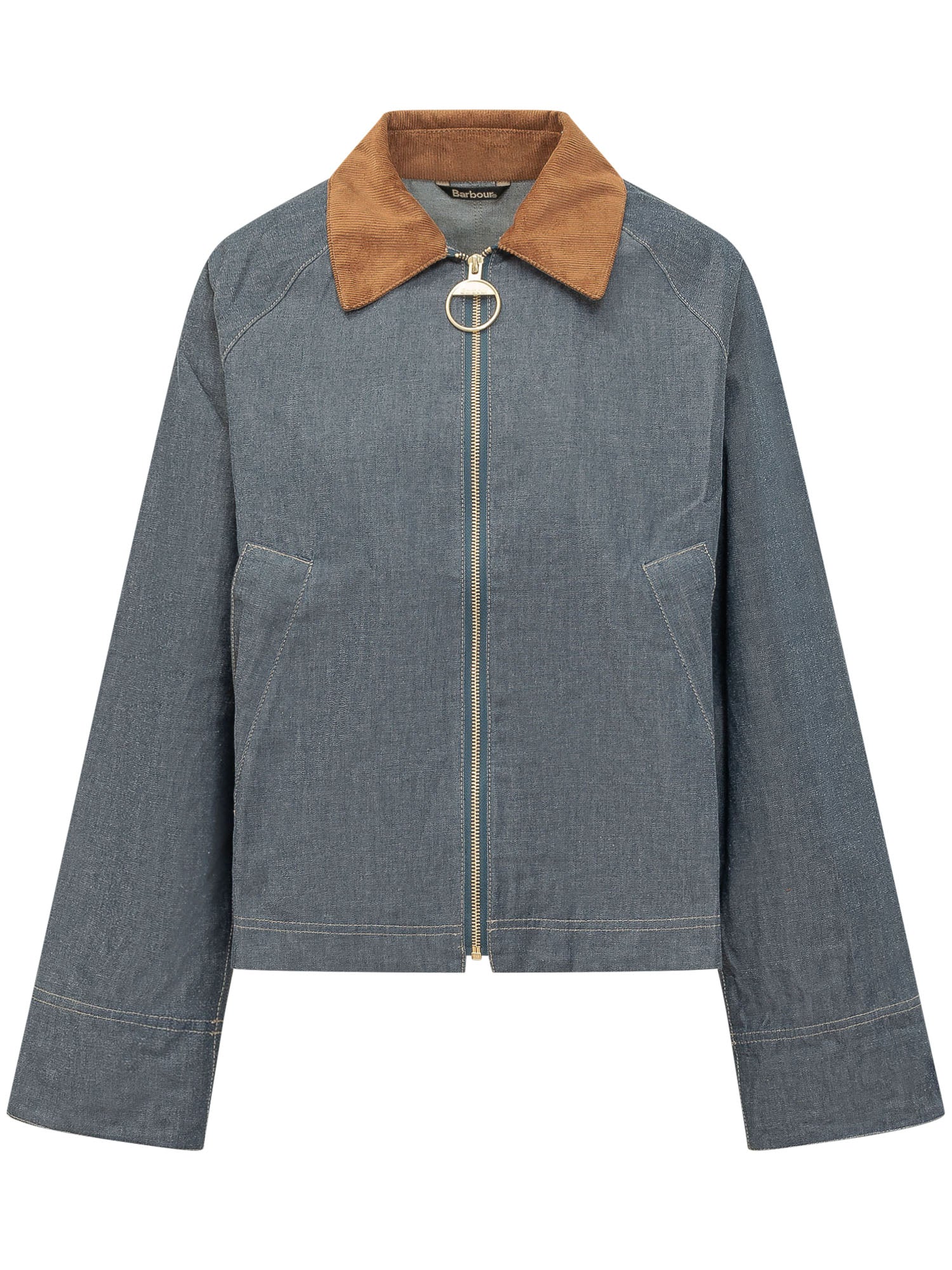 Zip Closure Jacket with Velvet Collar for SS26