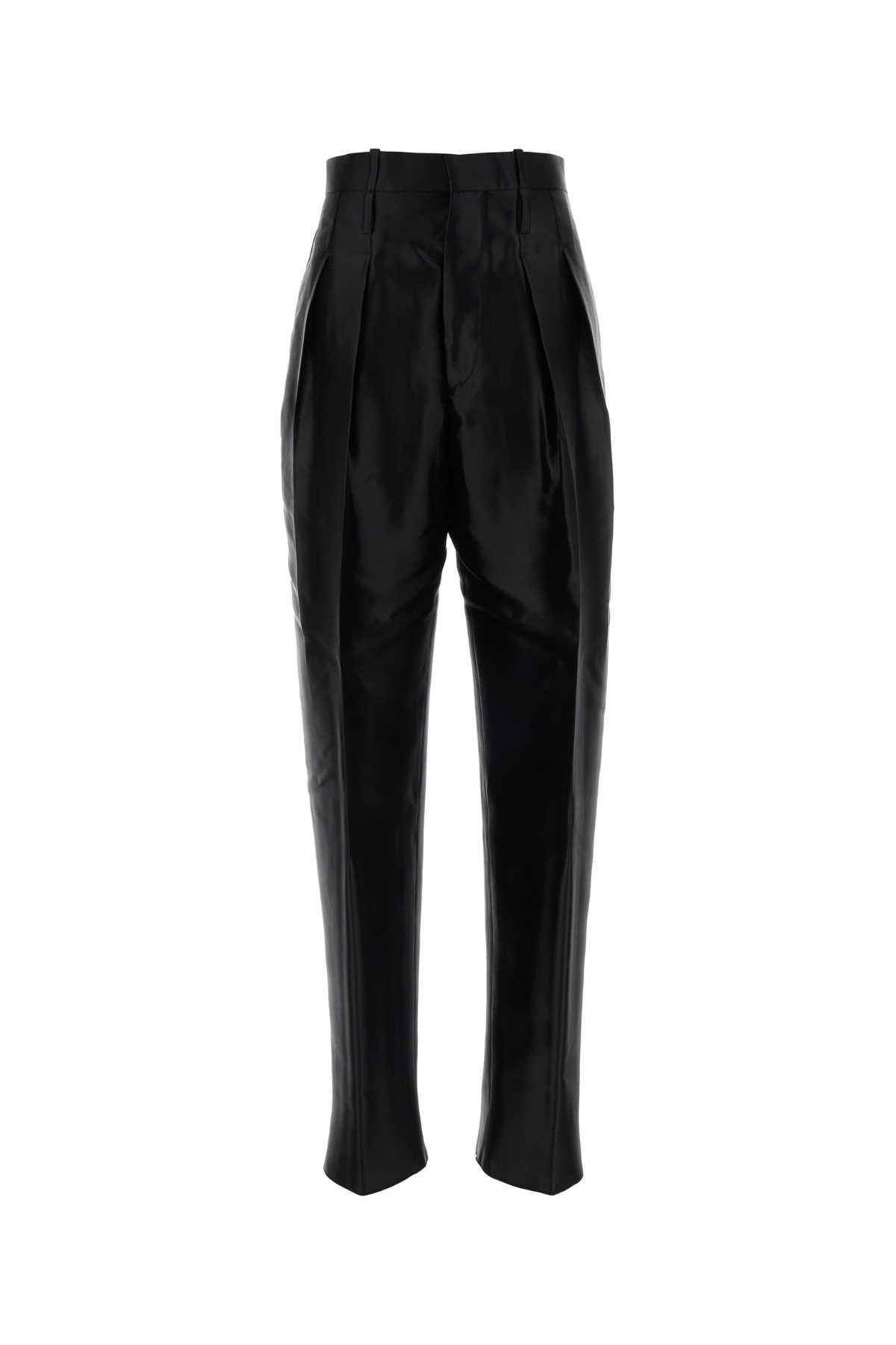 Taffeta Trousers — Black