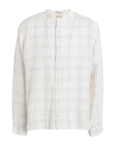Man Shirt White Size M Linen