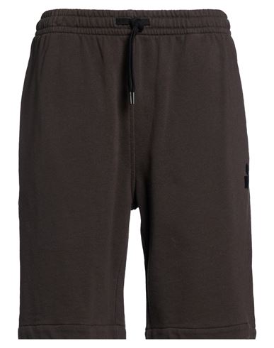 Man Shorts & Bermuda Shorts Charcoal Size L Cotton, Polyester, Polyamide