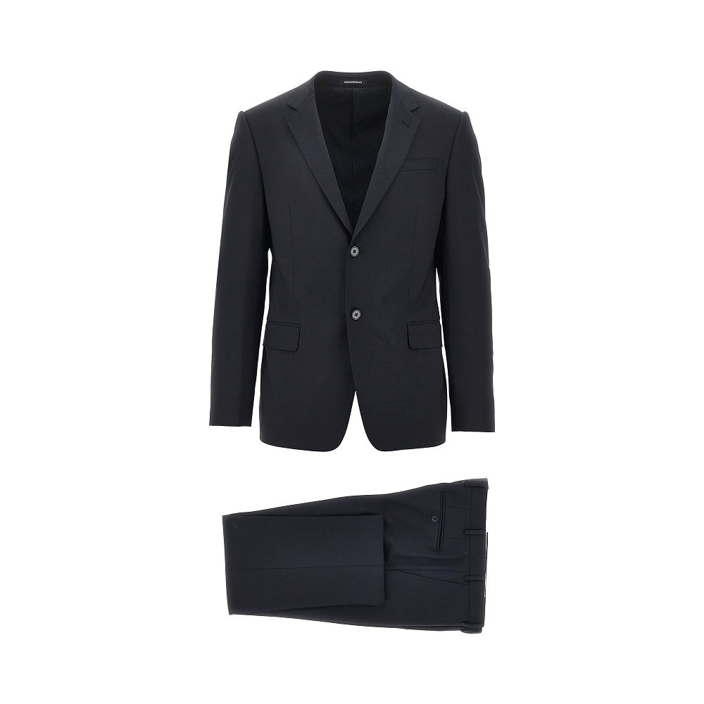 EMPORIO ARMANI Stretch wool 'M Line' tailored suit Man 56