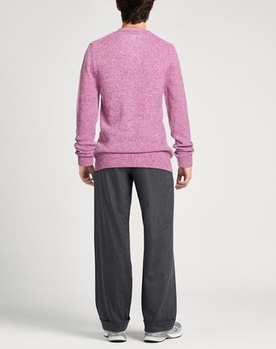 Man Sweater Mauve Size S Virgin Wool