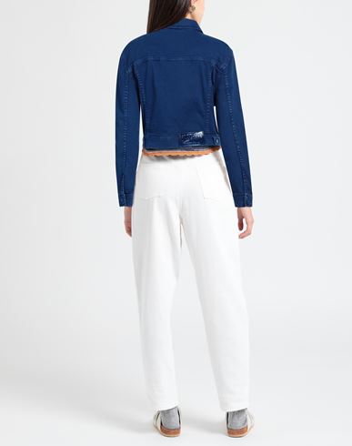 Woman Denim outerwear Bright blue Size 2 Cotton, Elastane