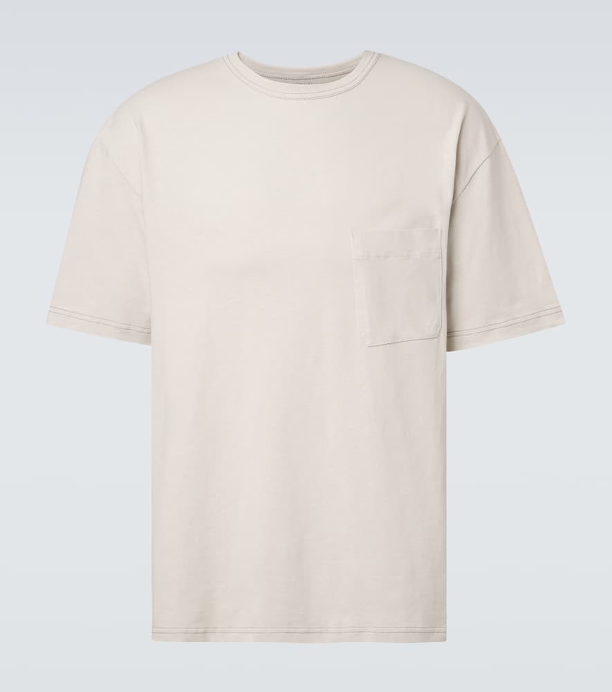 Cotton and linen T-shirt