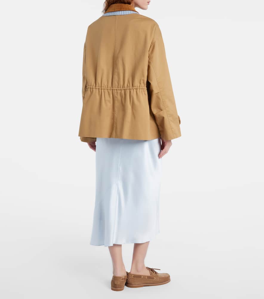 Sense of Shine satin midi skirt