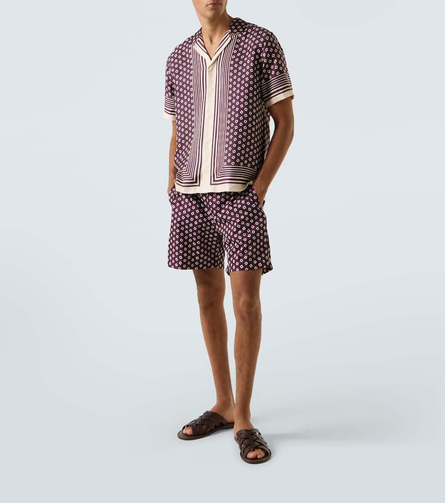Maitan printed silk shirt