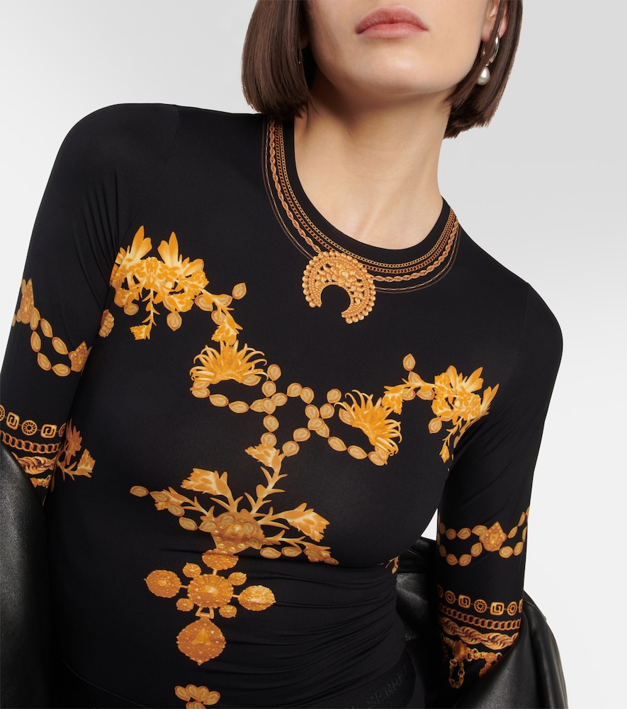Printed jersey top