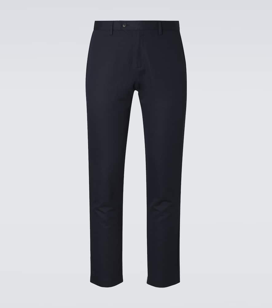 Cotton and linen straight pants