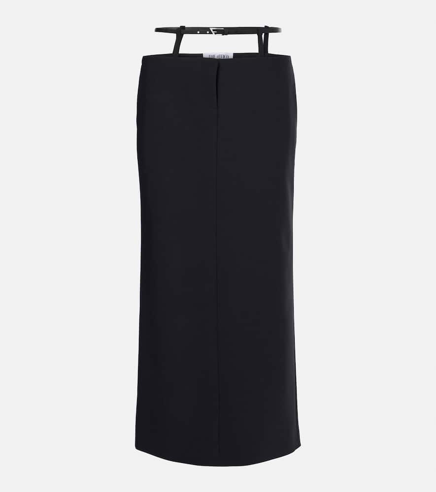 Cutout midi skirt
