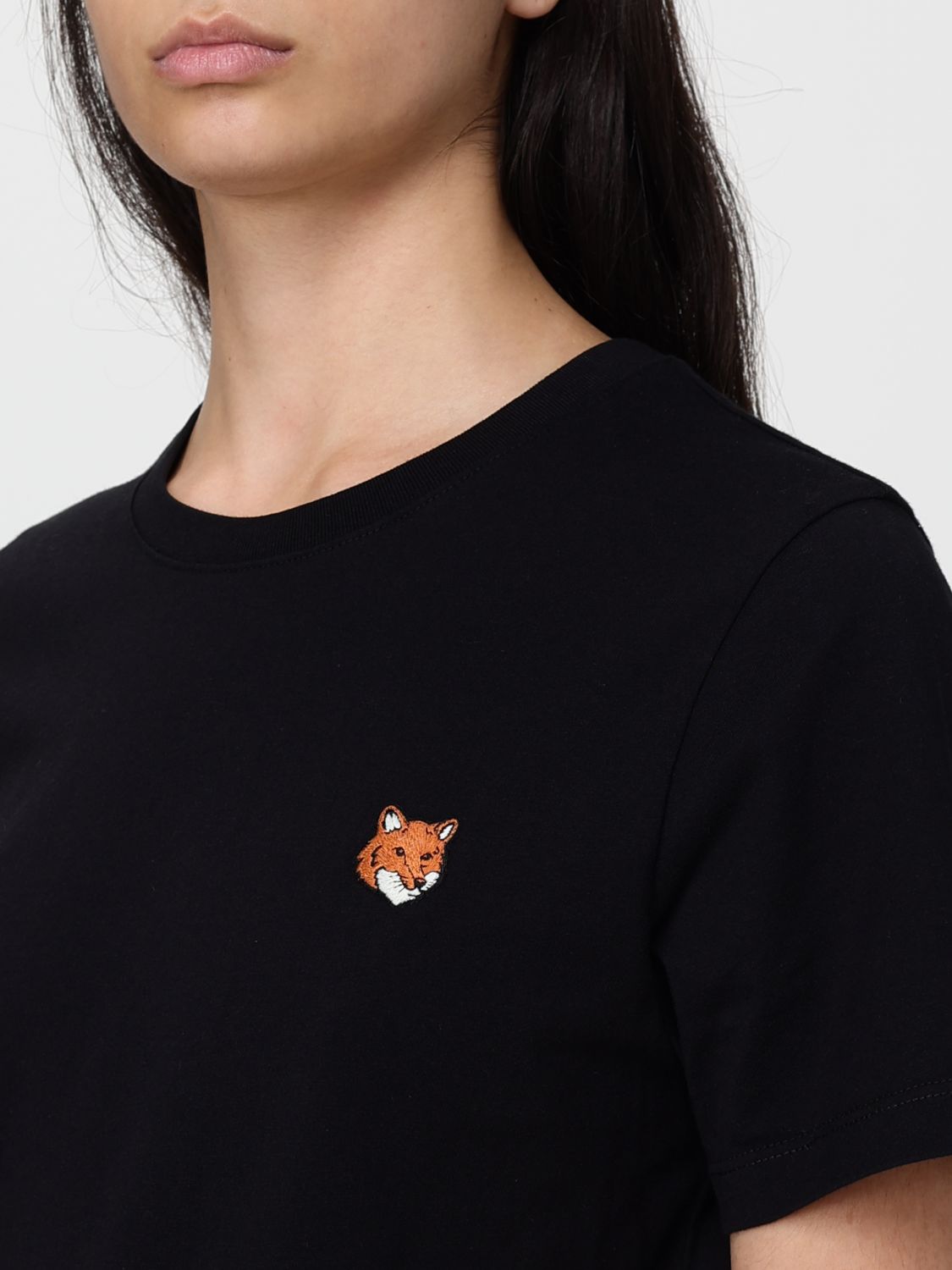 T-Shirt MAISON KITSUNÉ Woman color Black