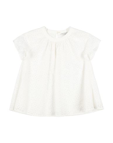 Kid Girl Top White Size 12 Cotton, Polyamide