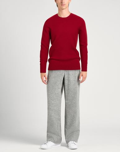 Man Sweater Brick Size 42 Lambswool