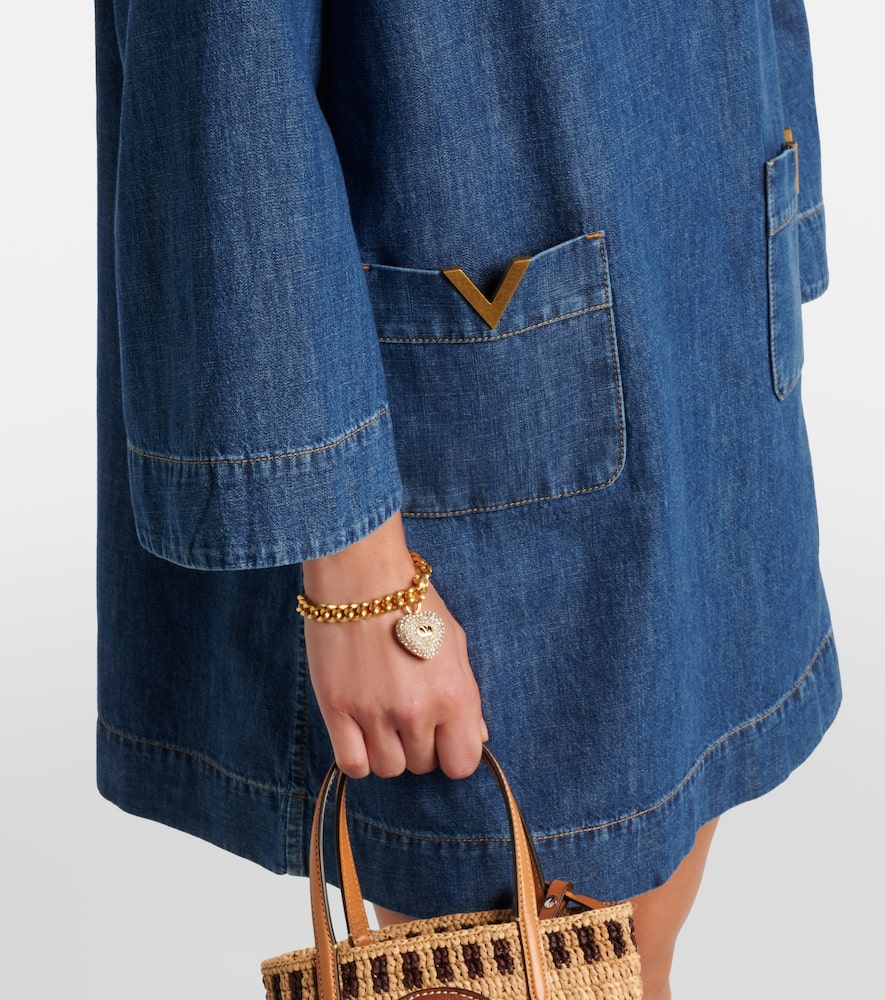 VGold chambray minidress