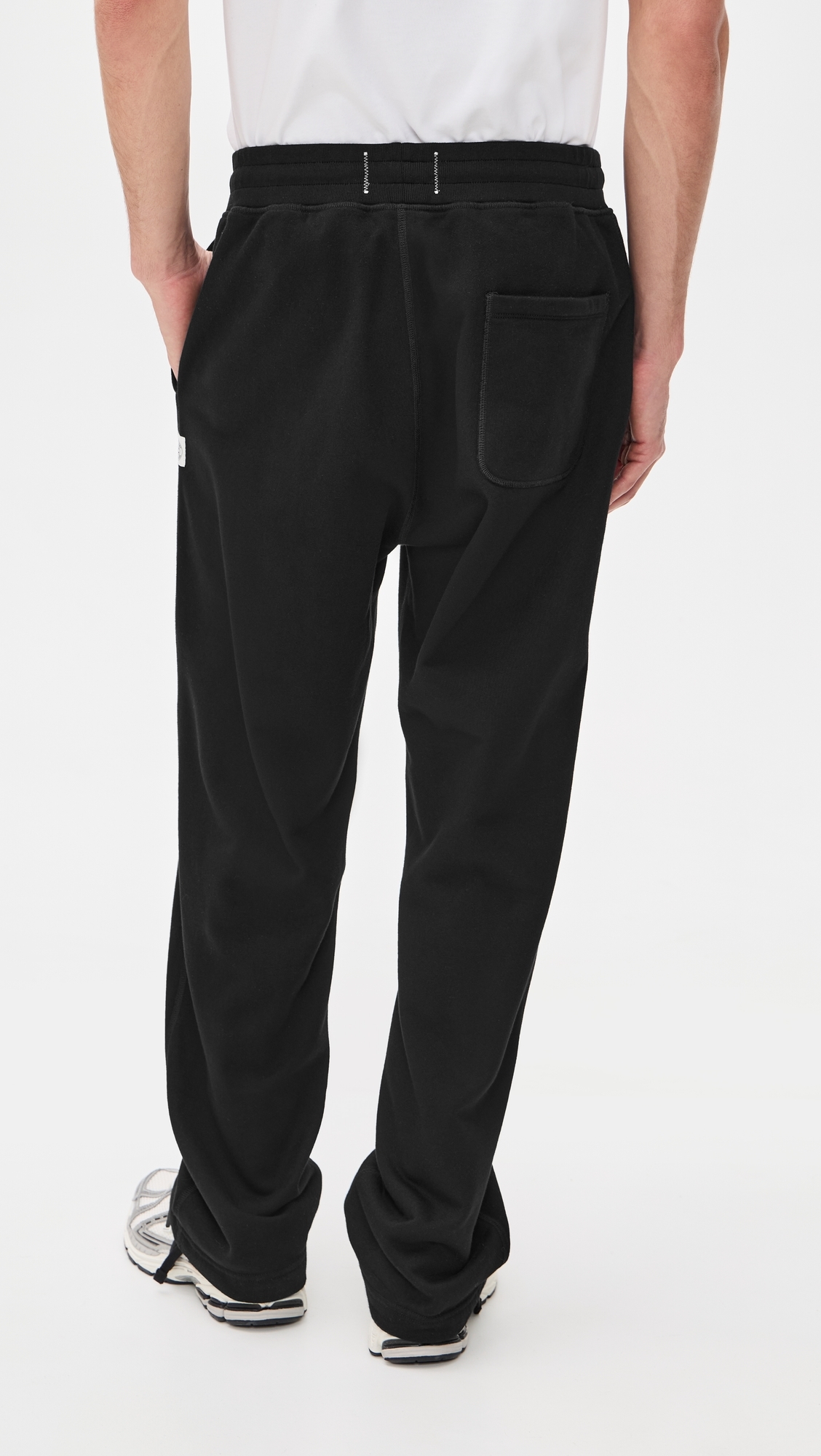 Midweight Terry Relaxed Sweatpants Black