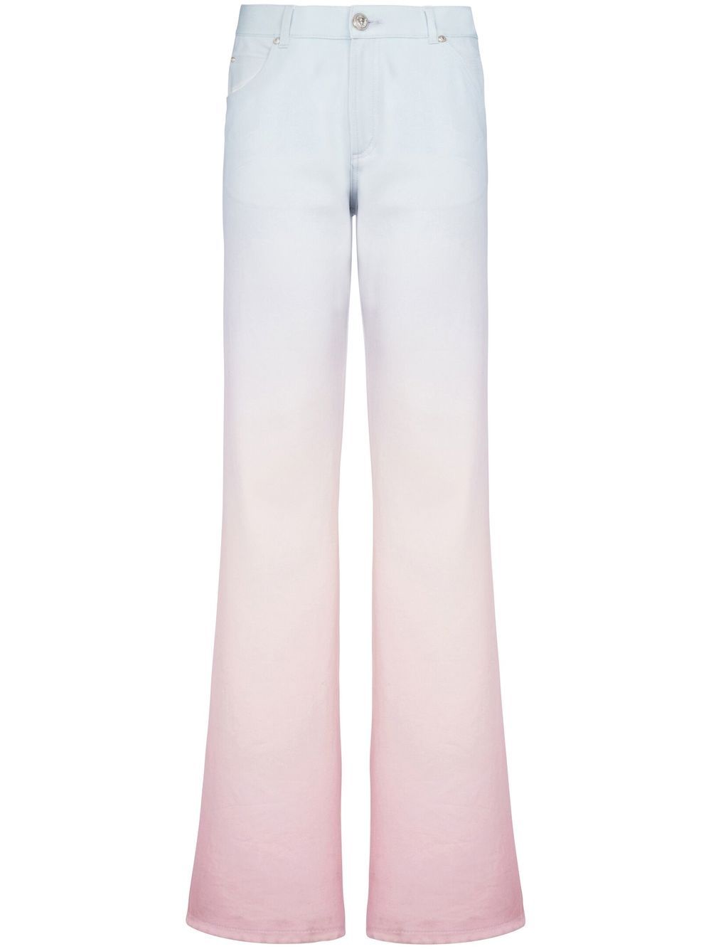 X Evian gradient straight-leg jeans - Blue