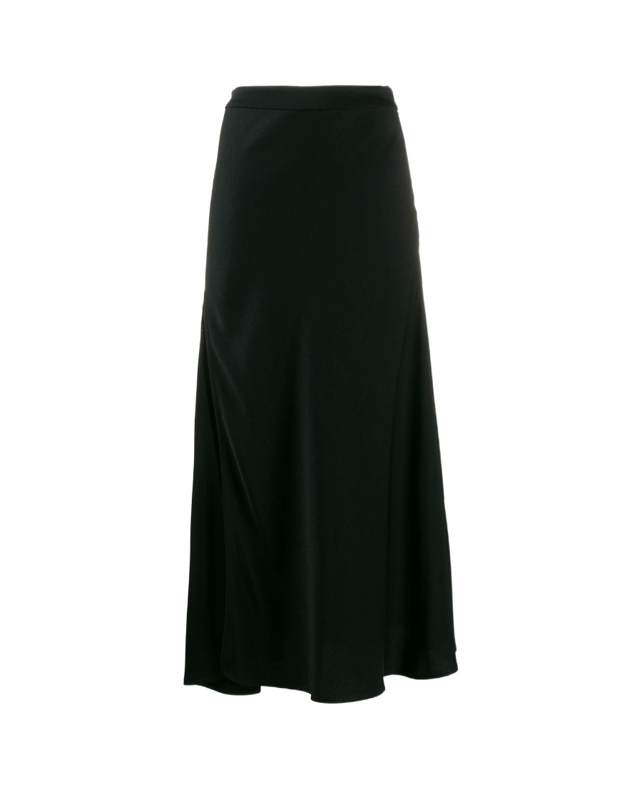 Slit draped skirt