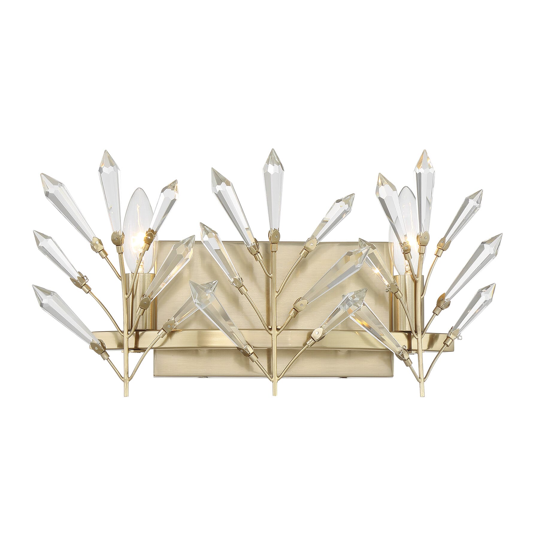 Orianna 2-Light Bathroom Vanity Light in Noble Bra