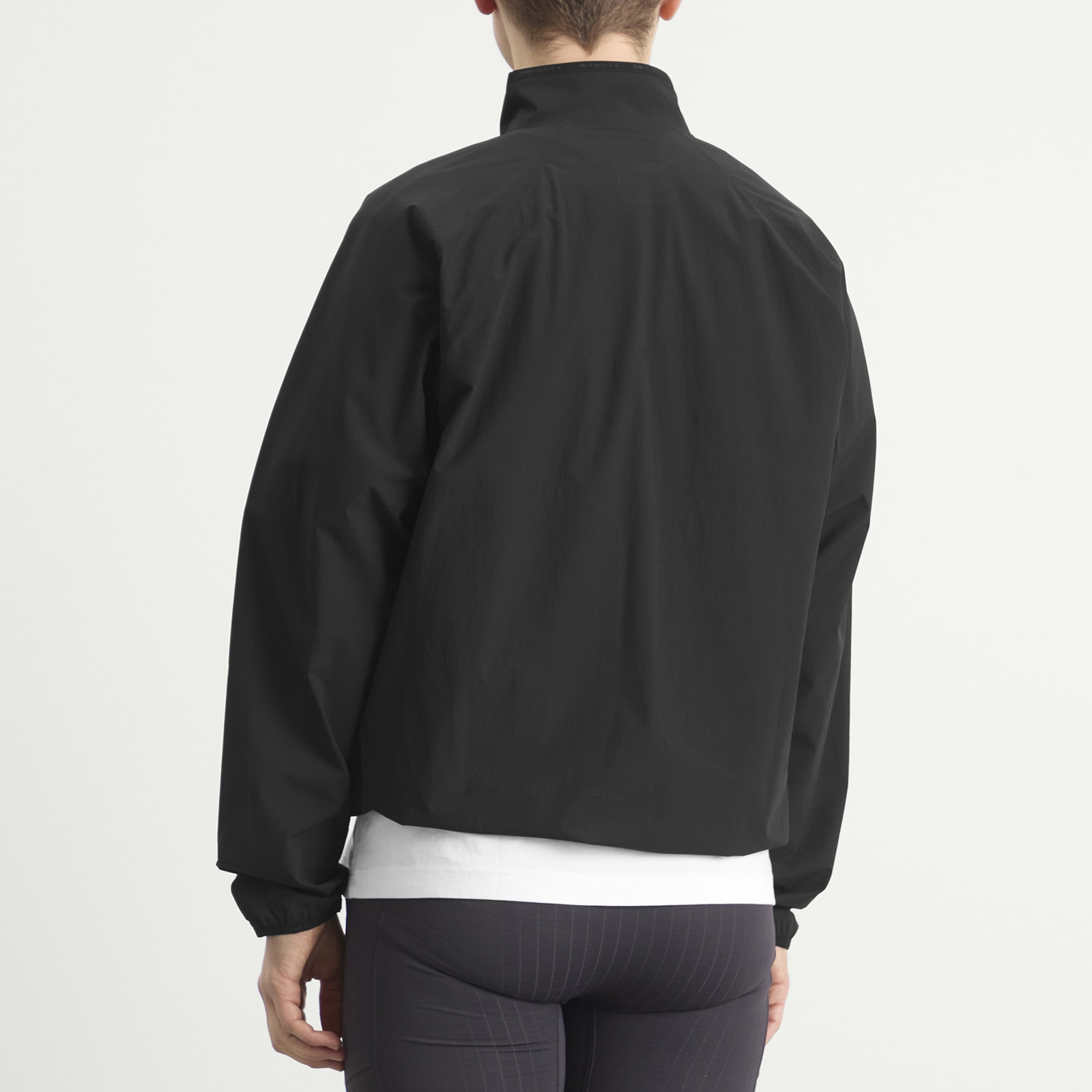 Men's Windproof Asymetrical Pullover Black