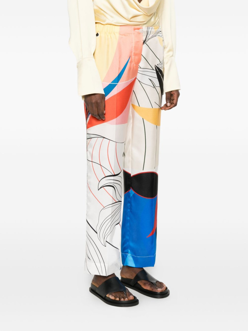 Multicolor Printed Trouser