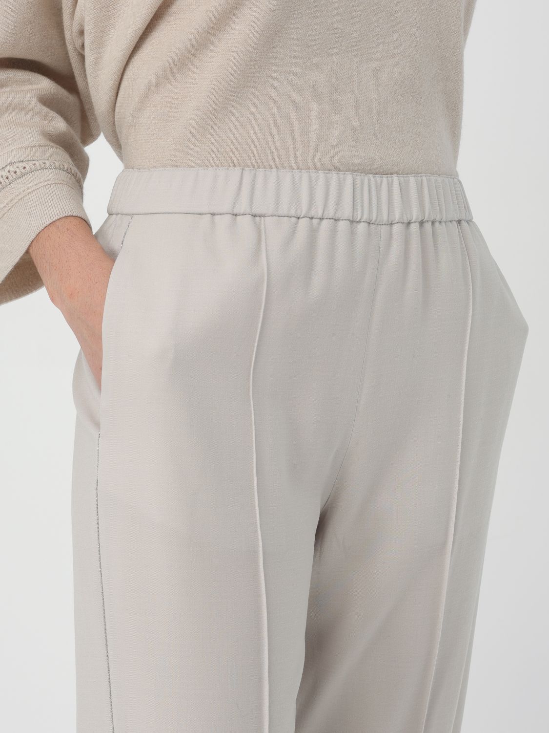 Pants Woman color Beige