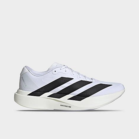 Men's Adizero EVO SL Woven Running Shoes in Cloud White/Core Black/Dash Grey