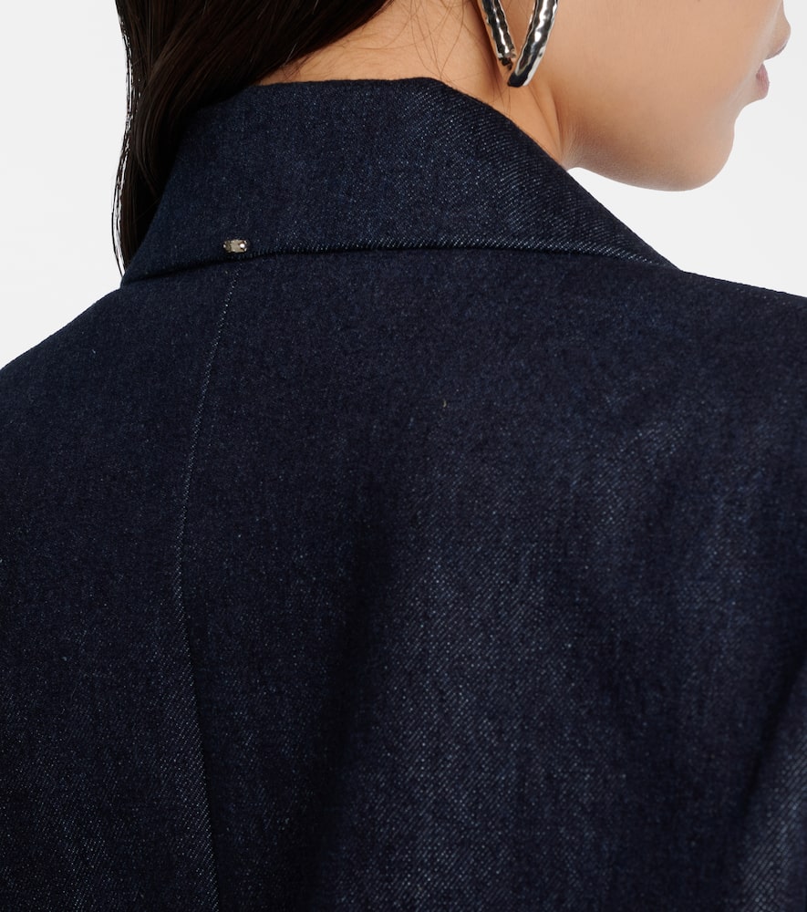 Ancella double-breasted denim blazer