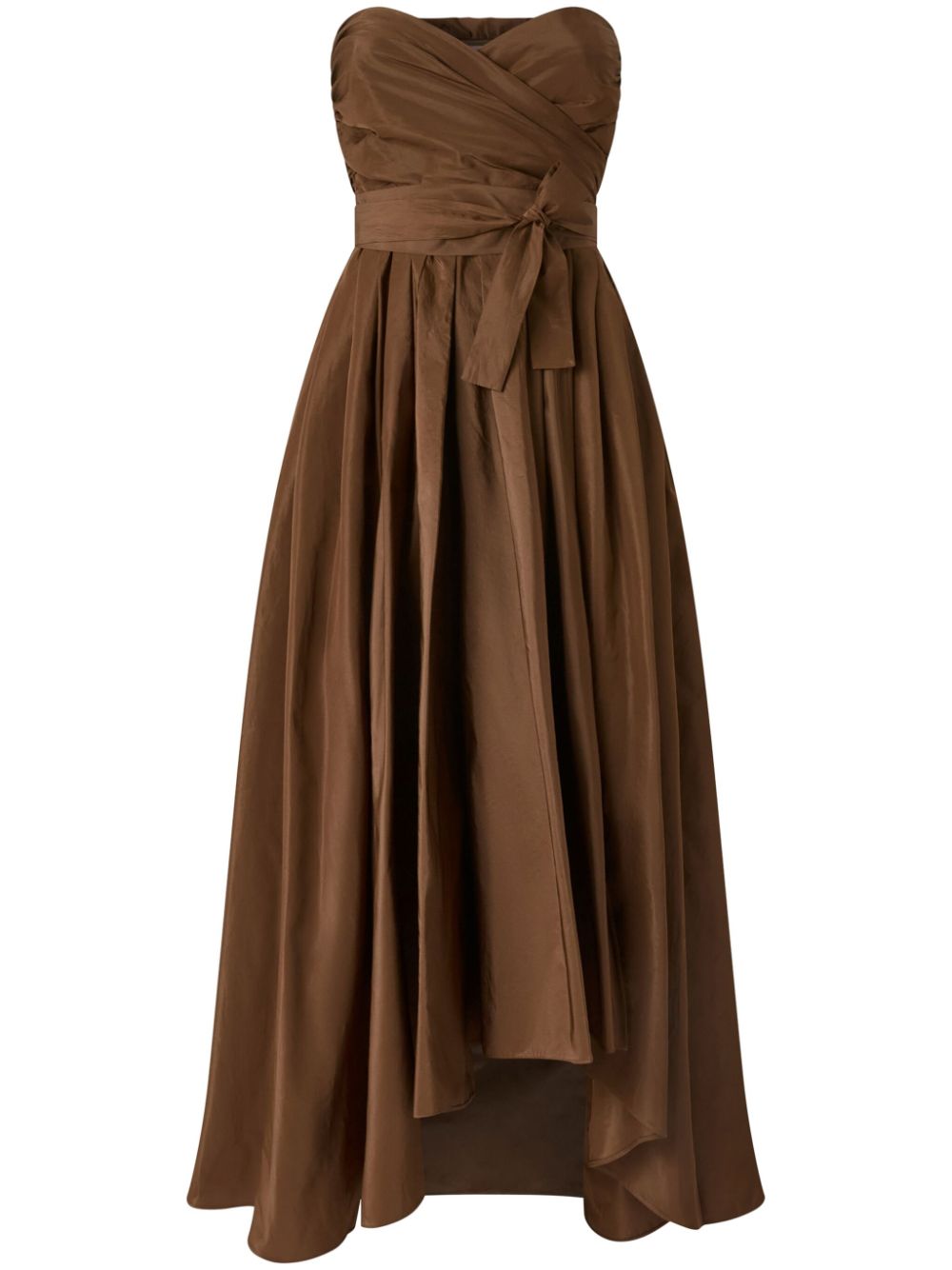 Strapless gown - Brown