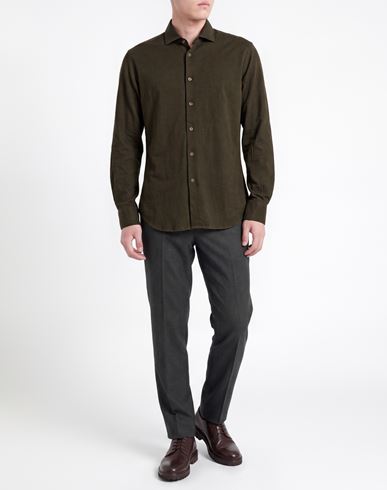 Man Shirt Military green Size 15 ¾ Cotton