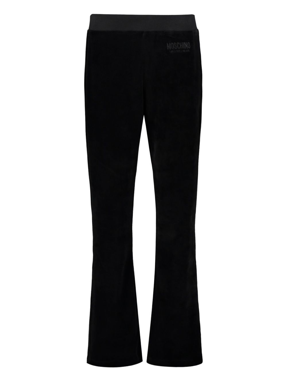 Embroidered-logo pants - Black