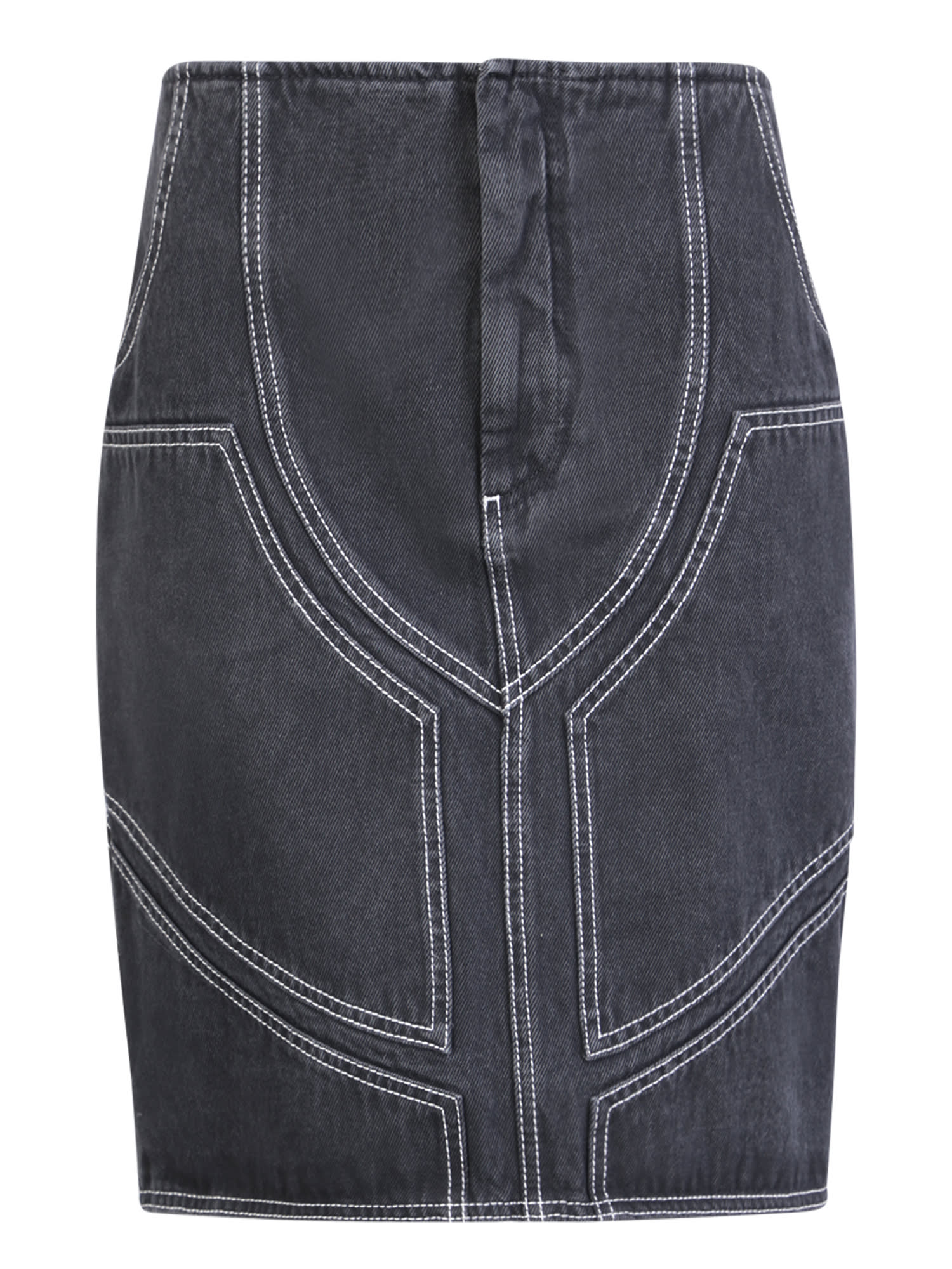 Denim Midi Skirt