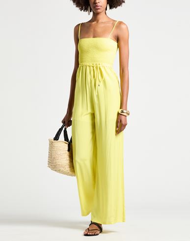 Woman Jumpsuit Yellow Size 6 Viscose