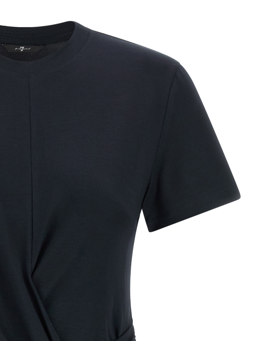 Black Solid Crew Neck T-Shirt