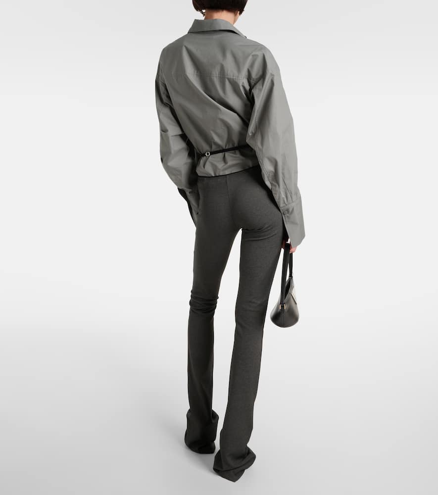 Jersey flared pants