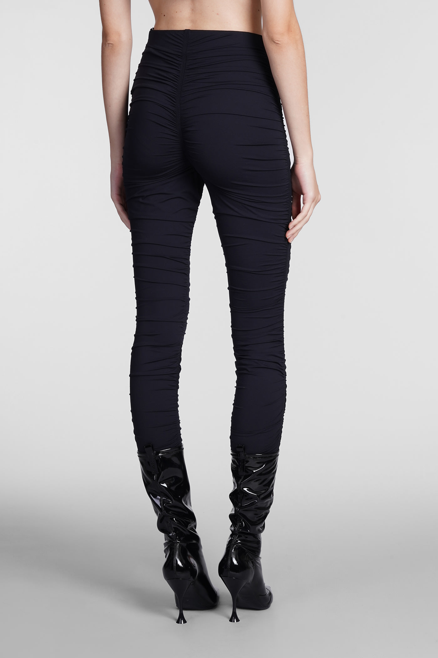 Leggins In Black Synthetic Fibers