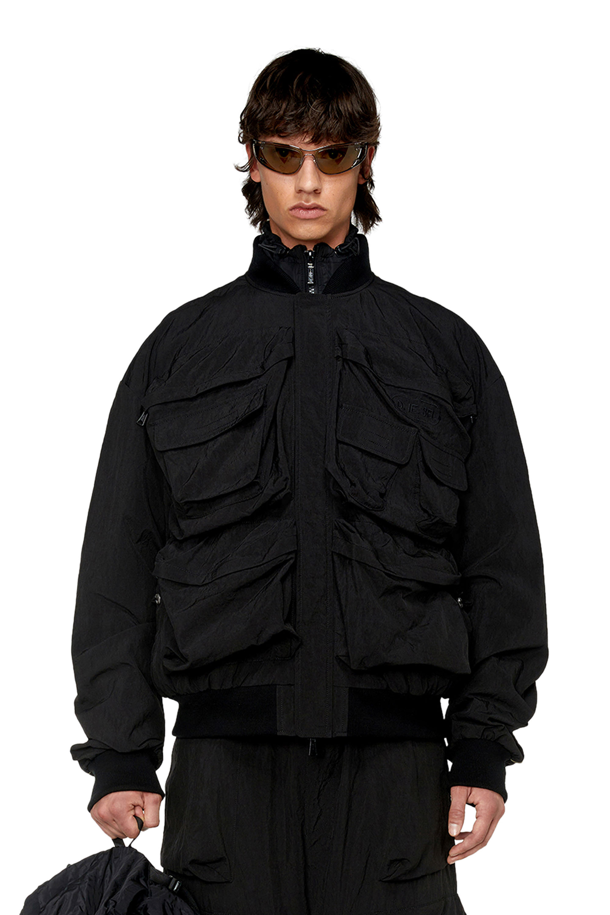 Four-pocket bomber jacket - Black