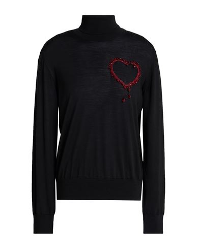 Woman Turtleneck Black Size XL Virgin Wool