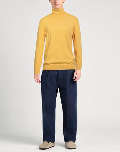 By Slowear Man Turtleneck Yellow Size 42 Virgin Wool