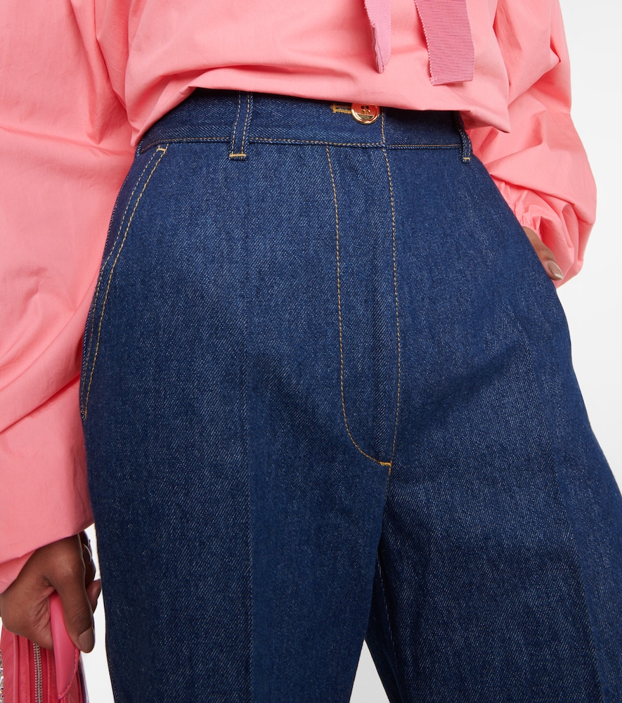 Patou Mid-rise wide-leg jeans