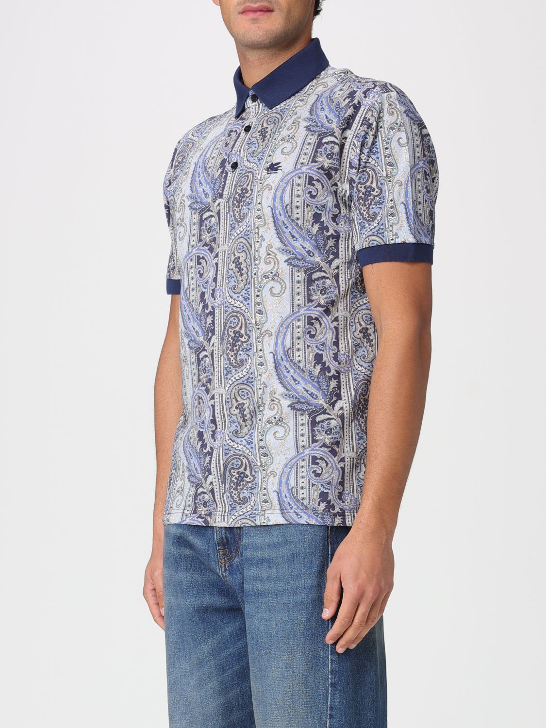 Polo Shirt Men color Blue