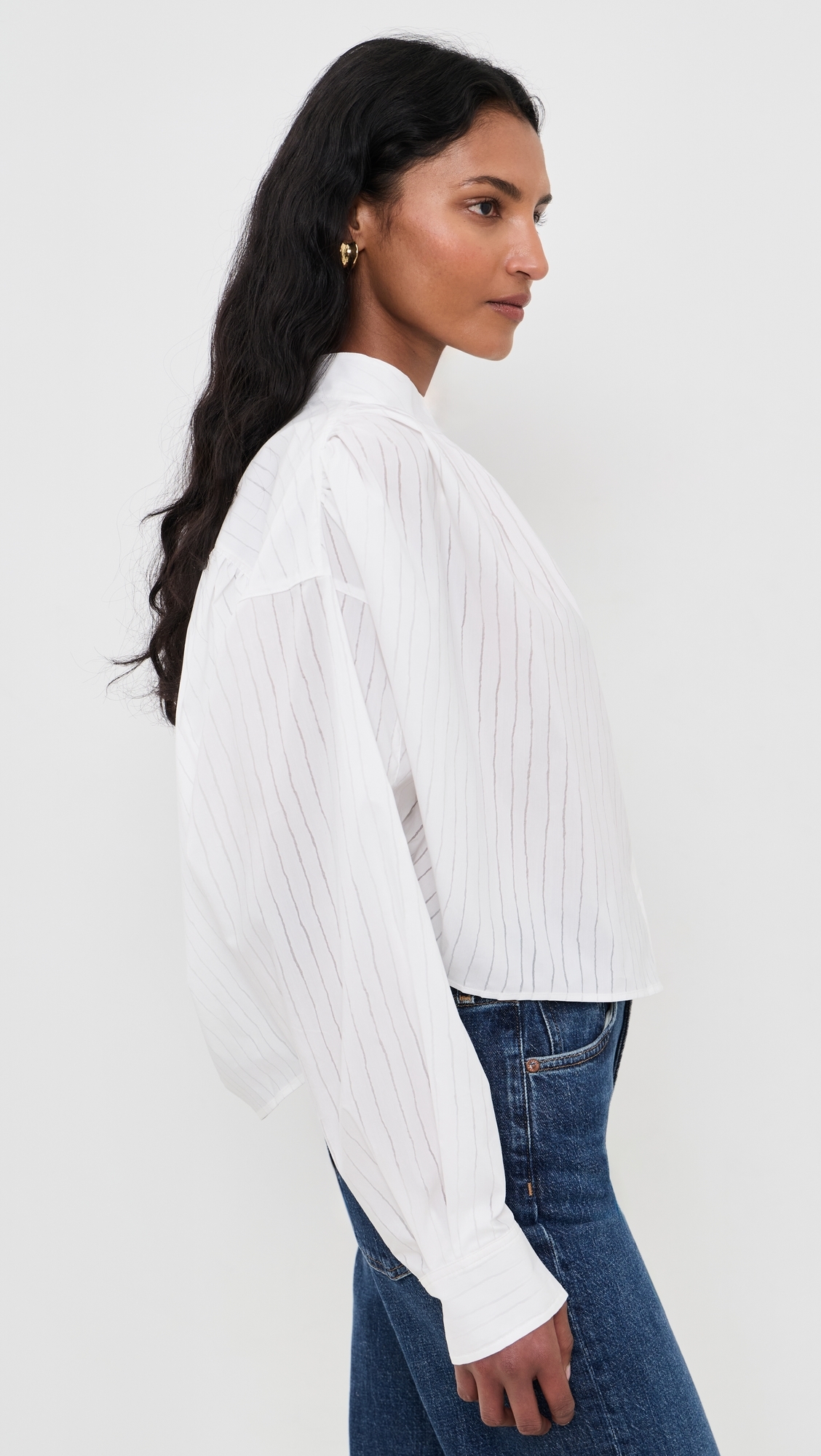 Blissia Button Down Shirt Porcelain