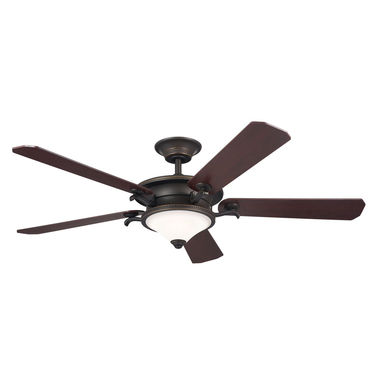 Rise 60" Indoor Ceiling Fan in Olde Bronze with Gold Highlight