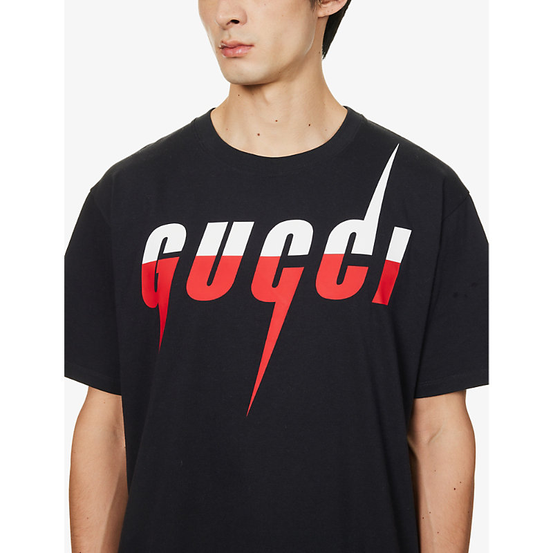 Mens Medley White Red Brand-print Short-sleeved Cotton-jersey T-shirt