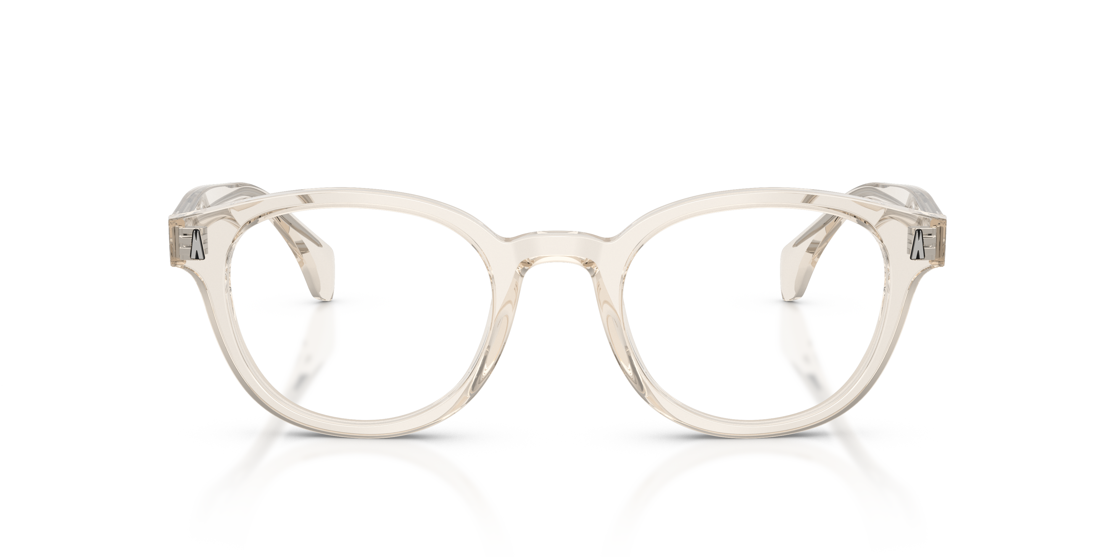 Moncler Unisex Moncler ME2020 3003 Monturas ópticas Acetato Marrón Transparente Redonda Norma