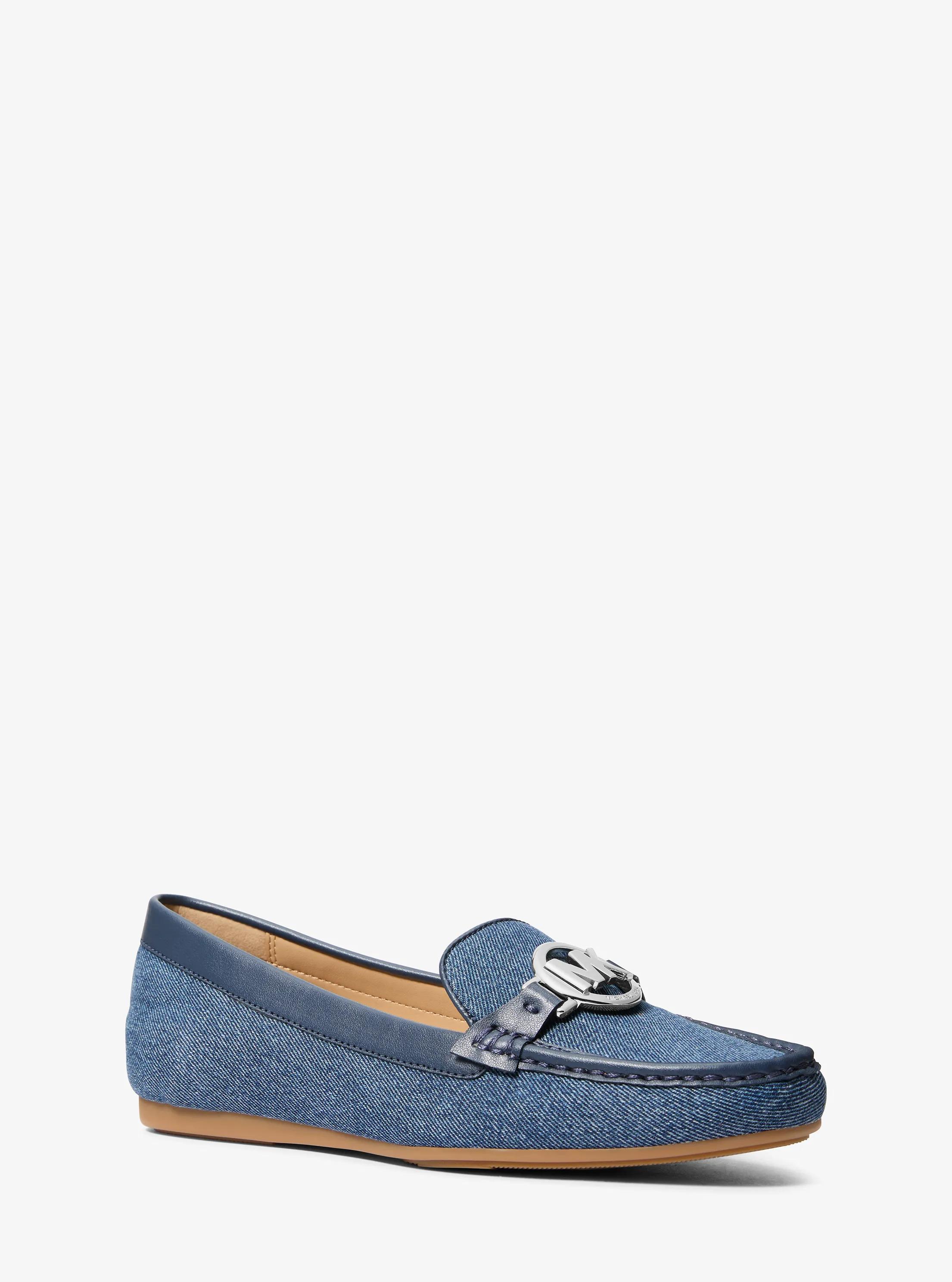 Fulton Denim Mocassin in Blue - size 5.5