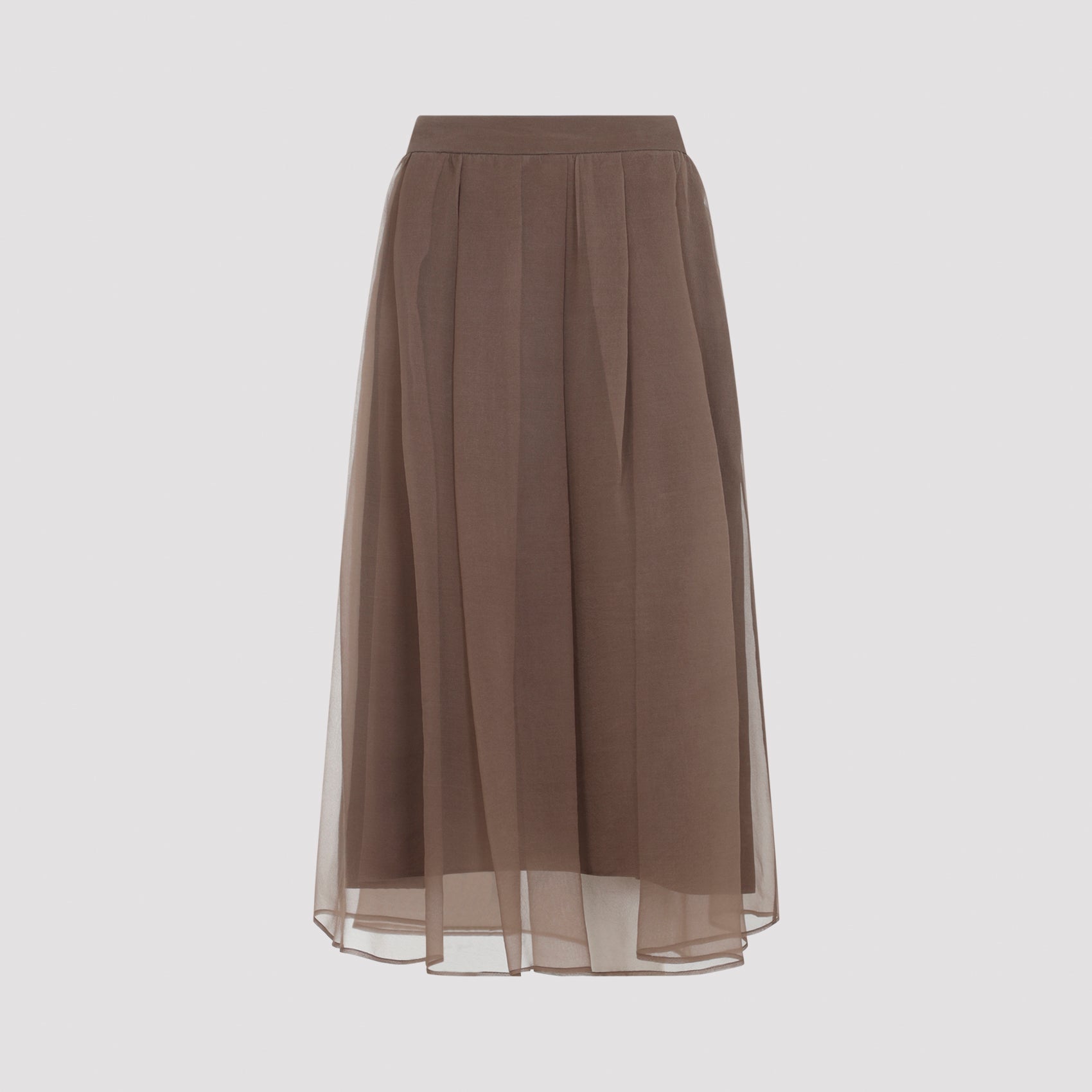 ? No - Silk Midi Skirt