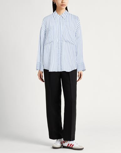 Woman Shirt Blue Size 4 Viscose, Silk